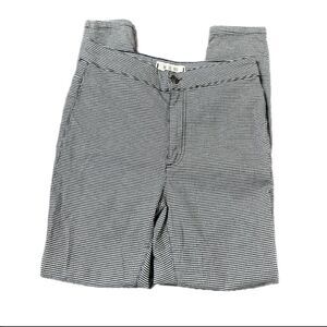 Free People We the Free Gingham Pixie pants Size 27 Small Black&White no pockets